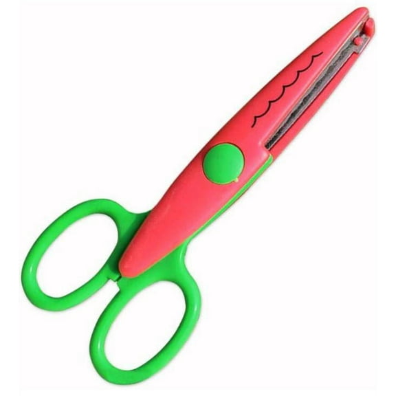 Artrylin Decorative Scissors, Craft Scissors Decorative Edge, Scrapbook Scissors Set of 4, Cutting Smoothly, Safety, Contains 4 Textures, Great for Hand Cut and DIY, Many Colors, 5.3 Inch