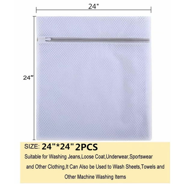 Artrylin Extra Large Mesh Laundry Bag, 2 Pack Zippered Polyester