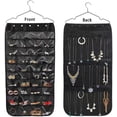 thumbnail image 1 of Artrylin Hanging Jewelry Organizer Double-Side Hanging Jewelry Holder For Jewelry Earring Storage-Black, 1 of 5