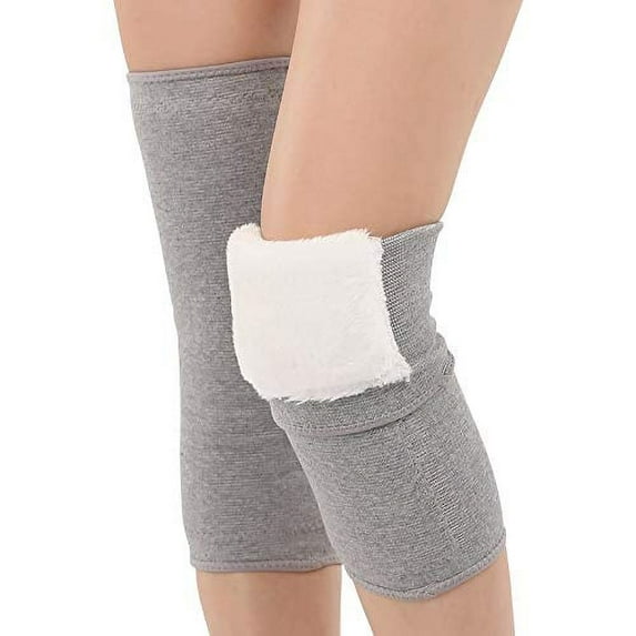 Artrylin Knee Warmers for Women Men, Brace Leg Warmer Thermal Leg Sleeve Knee Support,Thermal Thick Knee Pad Support for Joint Pain & Tendonitis Arthritis Pain Relief Cycling(Gray,Size M)
