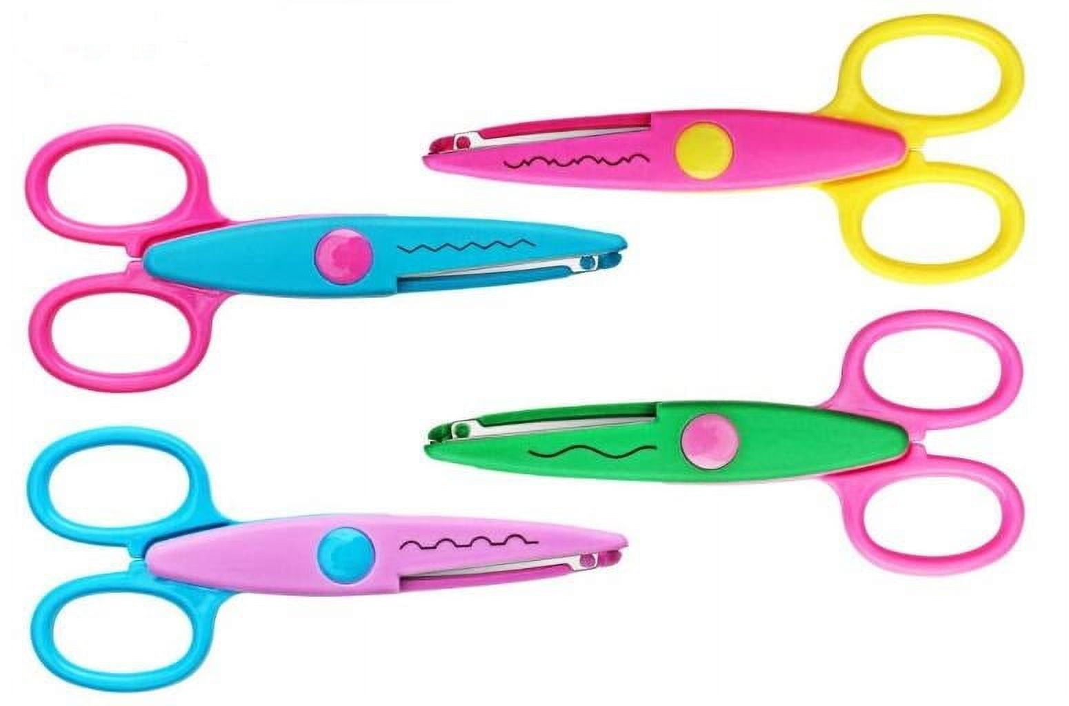 Artrylin Lacework Wavy Paper Edger Scissors Pinking Shears Set for Handcraft Works(6pcs