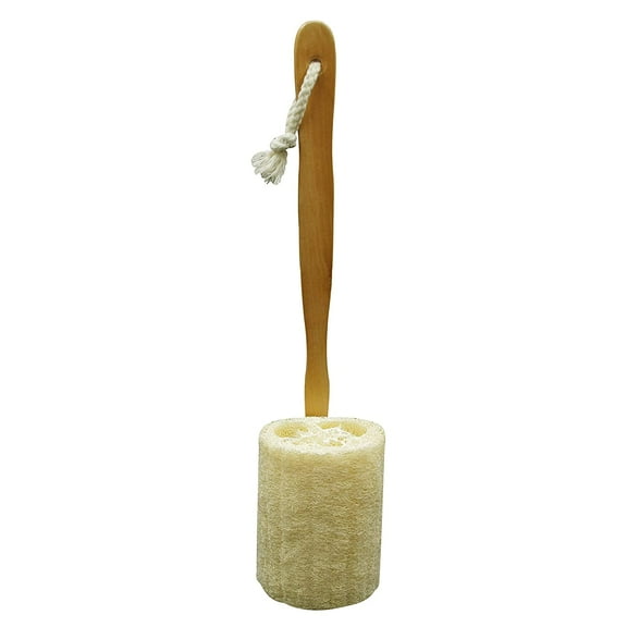 Artrylin Loofah Back Scrubber for Shower,Loofah long wooden handle with Natural Loofah Sponge Exfoliating Body Sponge Scrubber,Back Brush For Men & Women in Bath Spa Shower