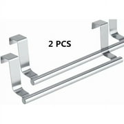 Artrylin Over Cabinet Towel Bar , 9 Inch Brushed Stainless Steel Towel Rack for Bathroom and Kitchen with 22 Lbs Maximum Load (2 Pack)
