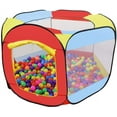 thumbnail image 1 of Artrylin Portable Cute Hexagon Children Ball Pit, Indoor and Outdoor Easy Folding Ball Play Pool Kids Toy Play Tent with Carry Tote, Balls Not Included, 1 of 6