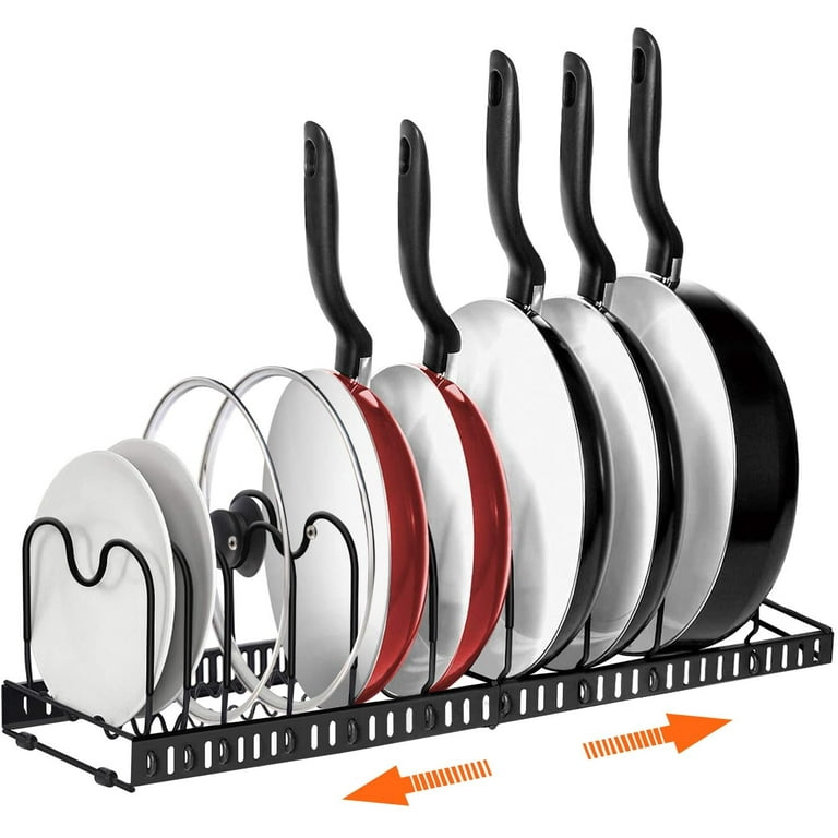 Artrylin Expandable Pots and Pans Organizer Rack for Cabinet
