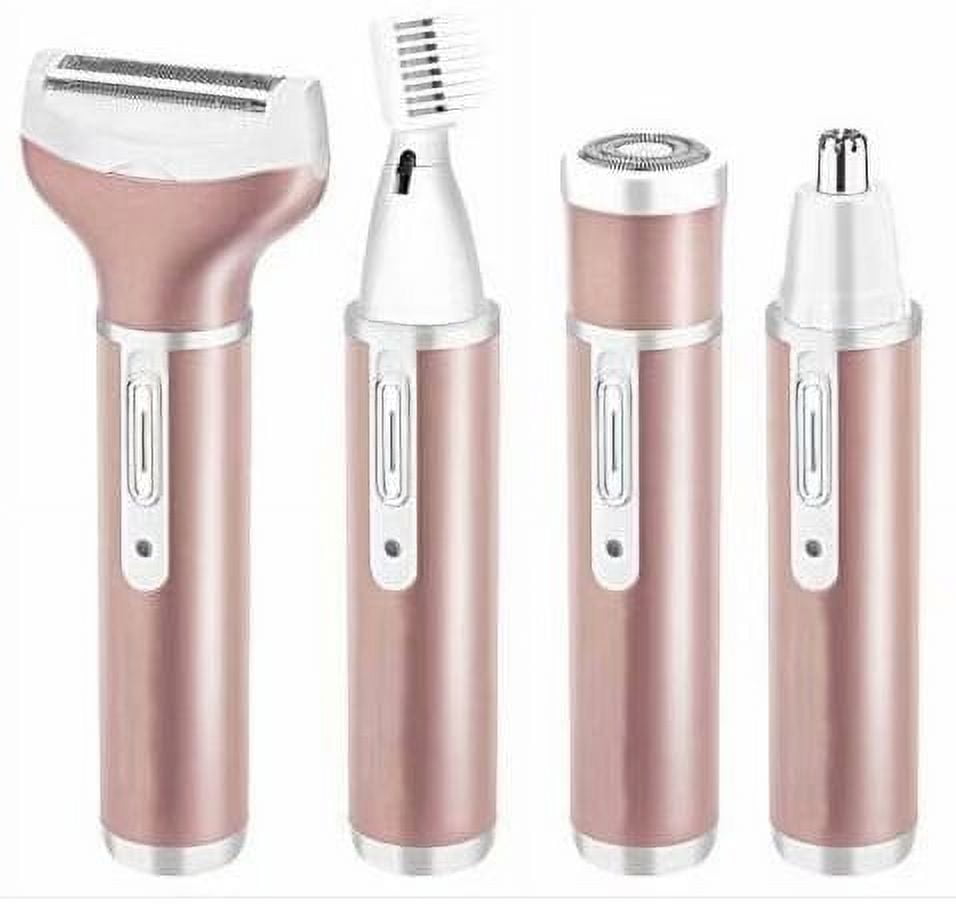 Artrylin Women Shaver 4 in 1 Electric Ladies Shaver Facial Hair Painless Removal Legs Trimmer Waterproof Razor
