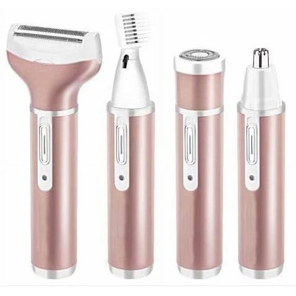 Artrylin Women Shaver 4 in 1 Electric Ladies Shaver Facial Hair Painless Removal Legs Trimmer Waterproof Razor