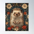 thumbnail image 1 of Arts And Crafts Hedgehog Poster Wall Art, Modern Wall Decor For Living Room Bedroom, 16x24 UNFRAMED, 1 of 3