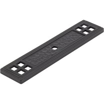 Arts & Crafts Cabinet Knob Backplate, Matte Black by Stone Harbor Hardware