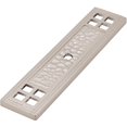 thumbnail image 1 of Arts & Crafts Cabinet Knob Backplate, Satin Nickel by Stone Harbor Hardware, 1 of 4