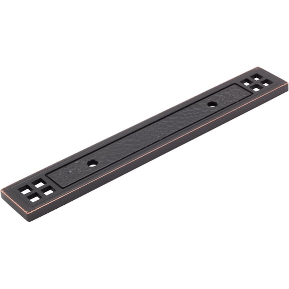 Arts & Crafts Cabinet Pull Backplate, 3" Center-to-Center, Vintage Bronze by Stone Harbor Hardware