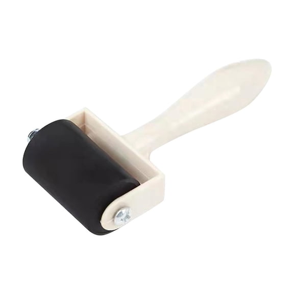 Arts Crafts DIY Tools For Printmaking Rubber Brayer Roller With Wooden Handle Tactile Ink Roller For Art Projects And Painting