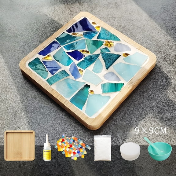 Arts & Crafts DIY Toy Glass Wooden Craft Kits for Adults Beginner Mixed Color Making Projects
