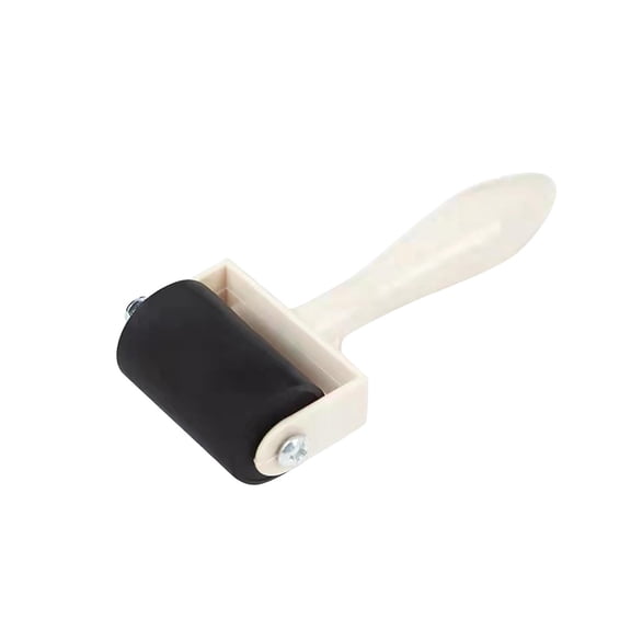 Hard Rubber Brayer Roller for Printmaking and Art Craft Painting with Wooden Handle