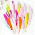 thumbnail image 1 of Arts & Crafts DIY Toys - 50 Set Natural Colourful Feather Craft Kit for Kids - and Manual Decoration Materials, 1 of 2