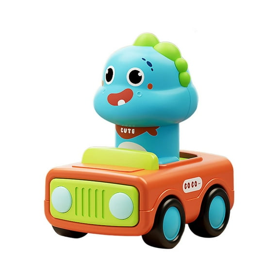 Car Toys for Toddlers Baby Animal Racing Vehicle Set Push Pull Friction Dinosaur Toy Cars First Birthday for 1 3 Year Old Children
