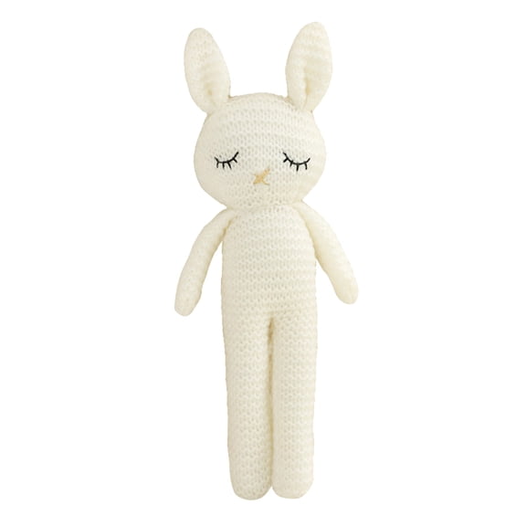 Arts Crafts DIY Toys Promiseable Handmade Knit Stuffed Animal Friend for Play Sleep Comfort and Baby Safe Craft Toy,22 cm,White
