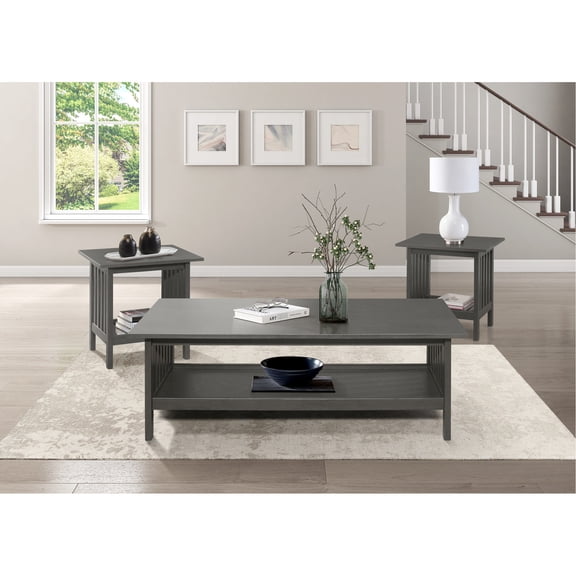 Arts & Crafts Inspired Table Set / For Coffee and End in Living Room / Simple Assembly