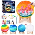thumbnail image 1 of Arts and Crafts for Kids Ages 8-10-12 Paint Your Own Moon Lamp Kit for 8-9-10-11-12 DIY 3D Space Toys Moon Night Light Best Gifts for 3-4-5-6-7 Year Old Girls Boys Kids Teen Birthday Presents, 1 of 7