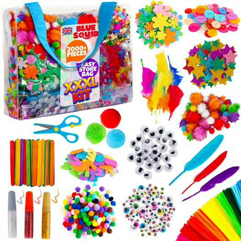 Arts and Crafts for Kids – XXXL Craft Kit for Kids - 2000+ Pcs