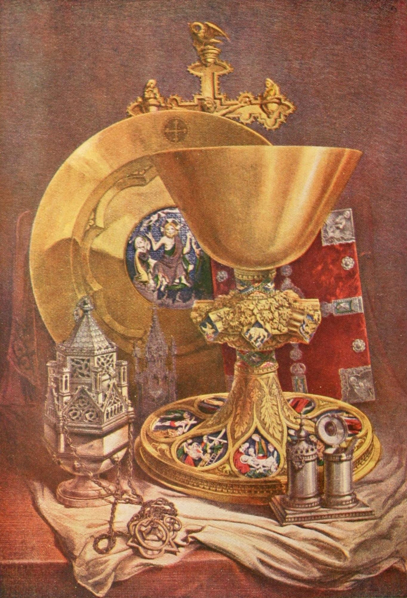 Arts & Crafts in the Middle Ages 1914 Examples of Ecclesiastical Metal Work Canvas Art - Unknown (24 x 36)