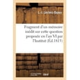 thumbnail image 1 of Arts: Fragment d'Un Mémoire Inédit Sur Cette Question Proposée En l'An VI Par l'Institut : : Quelles Ont Été Les Causes de l'Excellence de la Sculpture Antique... (Paperback), 1 of 1