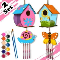 Crafts for Kids Ages 4-8 6-8, 3 Pack DIY Bird House Kits for Children to  Build and Paint Wooden Birdhouse Arts and Craft Gifts for Girls Kids Ages  4-6 8-12, Paints & Brushes Included 
