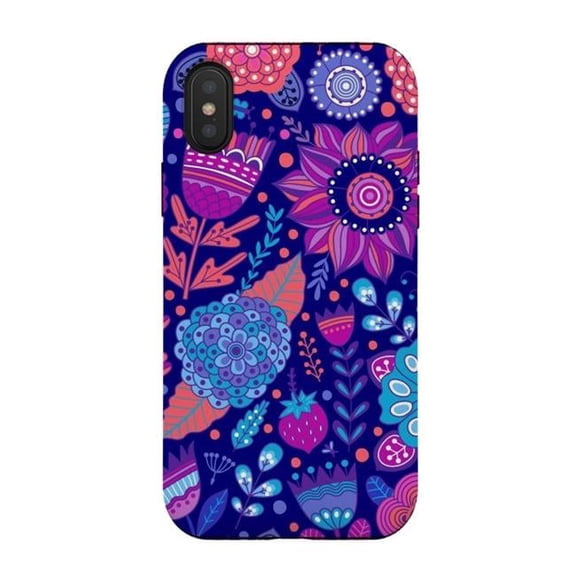 ArtsCase AC-00364363 Spring in Purple & Blue Case for iPhone XS & X