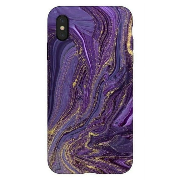 ArtsCase AC-00364977 Purple & Gold Tough Case Marble for iPhone XS Max