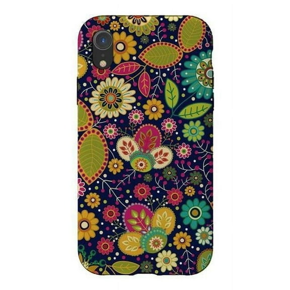 ArtsCase AC-00365002 Pretty Green Multicolor Flowers Phone Case for iPhone XR