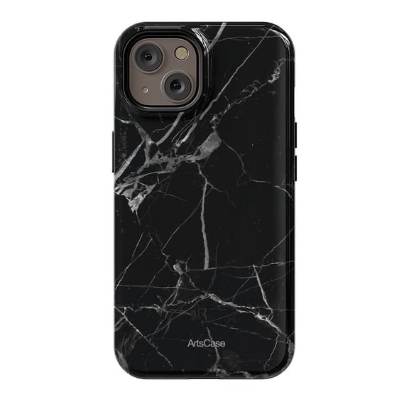 ArtsCase - Print Design Tough Case for iPhone 14- Noir Marble