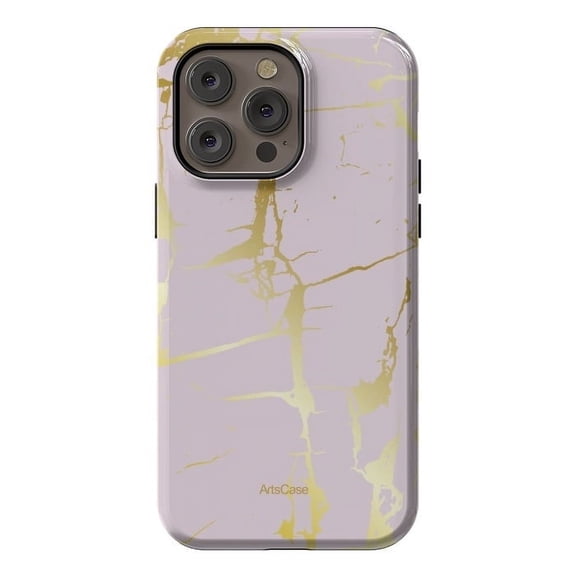 ArtsCase - Print Design Tough Case for iPhone 14 Pro Max - Marble Gold Grunge