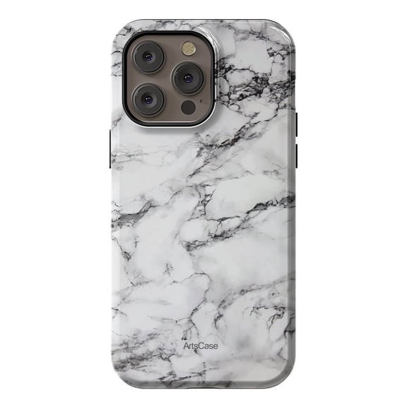 ArtsCase - Print Design Tough Case for iPhone 14 Pro Max - White Satin