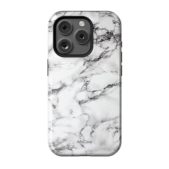 ArtsCase - Print Design Tough Case for iPhone 15 Pro - White Satin