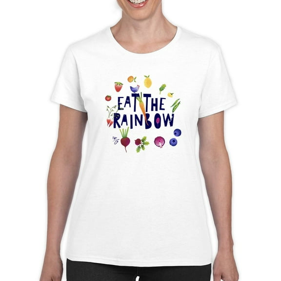 Artshine Eat The Rainbow T-Shirt Women -George & Gina Designs, Female x-Large