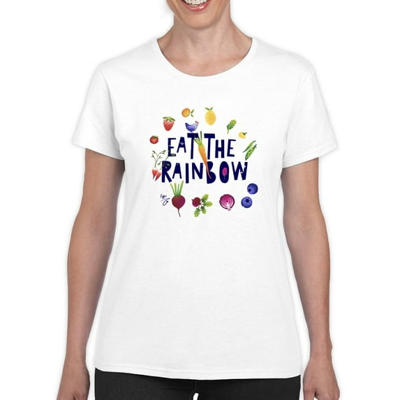 Artshine Eat The Rainbow T-Shirt Women -George & Gina Designs, Female x-Large