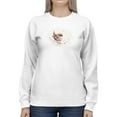 thumbnail image 1 of Artshine Fluffy Le Wren Sweatshirt Women -Sillier Than Sally Designs, Female 4X-Large, 1 of 4