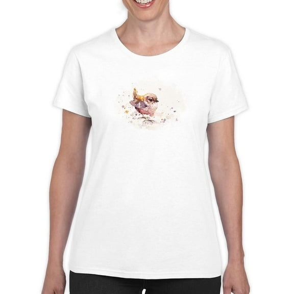 Artshine Fluffy Le Wren T-Shirt Women -Sillier Than Sally Designs, Female Small