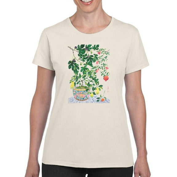 Artshine Fruit Abundance T-Shirt Women -Gabby Malpas Designs, Female Medium