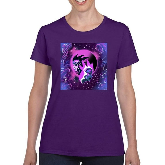 Artshine Gemini, I Think T-Shirt Women -Arvee Gibson Designs, Female Large