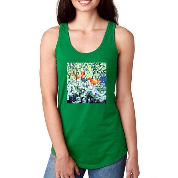 Artshine Gertrude And Jekyll Racerback Tank Women -Mellissa Read Devine Designs, Female Large