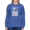 thumbnail image 1 of Artshine Leaping Carp And Moth Sweatshirt Women -Gabby Malpas Designs, Female 3X-Large, 1 of 4