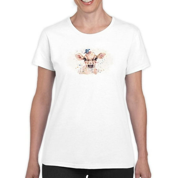 Artshine Litte Calf T-Shirt Women -Sillier Than Sally Designs, Female 4X-Large