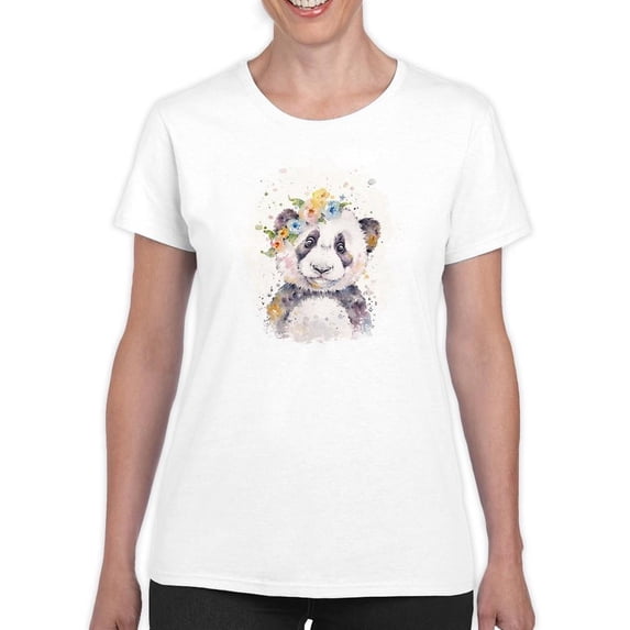 Artshine Litte Panda T-Shirt Women -Sillier Than Sally Designs, Female 3X-Large
