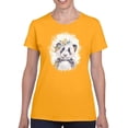 thumbnail image 1 of Artshine Litte Panda T-Shirt Women -Sillier Than Sally Designs, Female Medium, 1 of 4