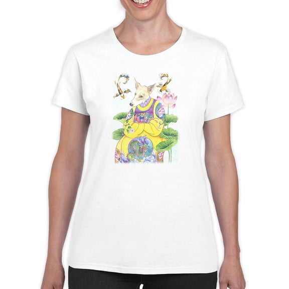 Artshine Little Emperors Dog T-Shirt Women -Gabby Malpas Designs, Female 3X-Large