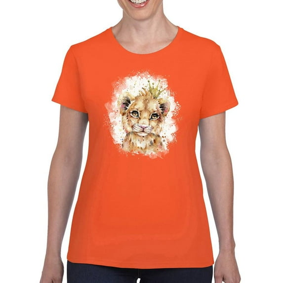 Artshine Little Lion Cub T-Shirt Women -Sillier Than Sally Designs, Female 3X-Large