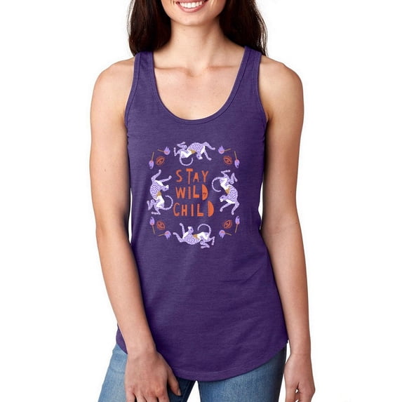 Artshine Stay Wild Child Racerback Tank Women -George & Gina Designs, Female Medium