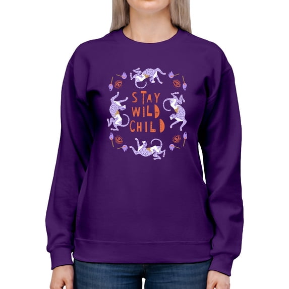 Artshine Stay Wild Child Sweatshirt Women -George & Gina Designs, Female x-Large