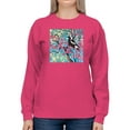 thumbnail image 1 of Artshine The Happiness Wish Sweatshirt Women -Mellissa Read Devine Designs, Female x-Large, 1 of 4